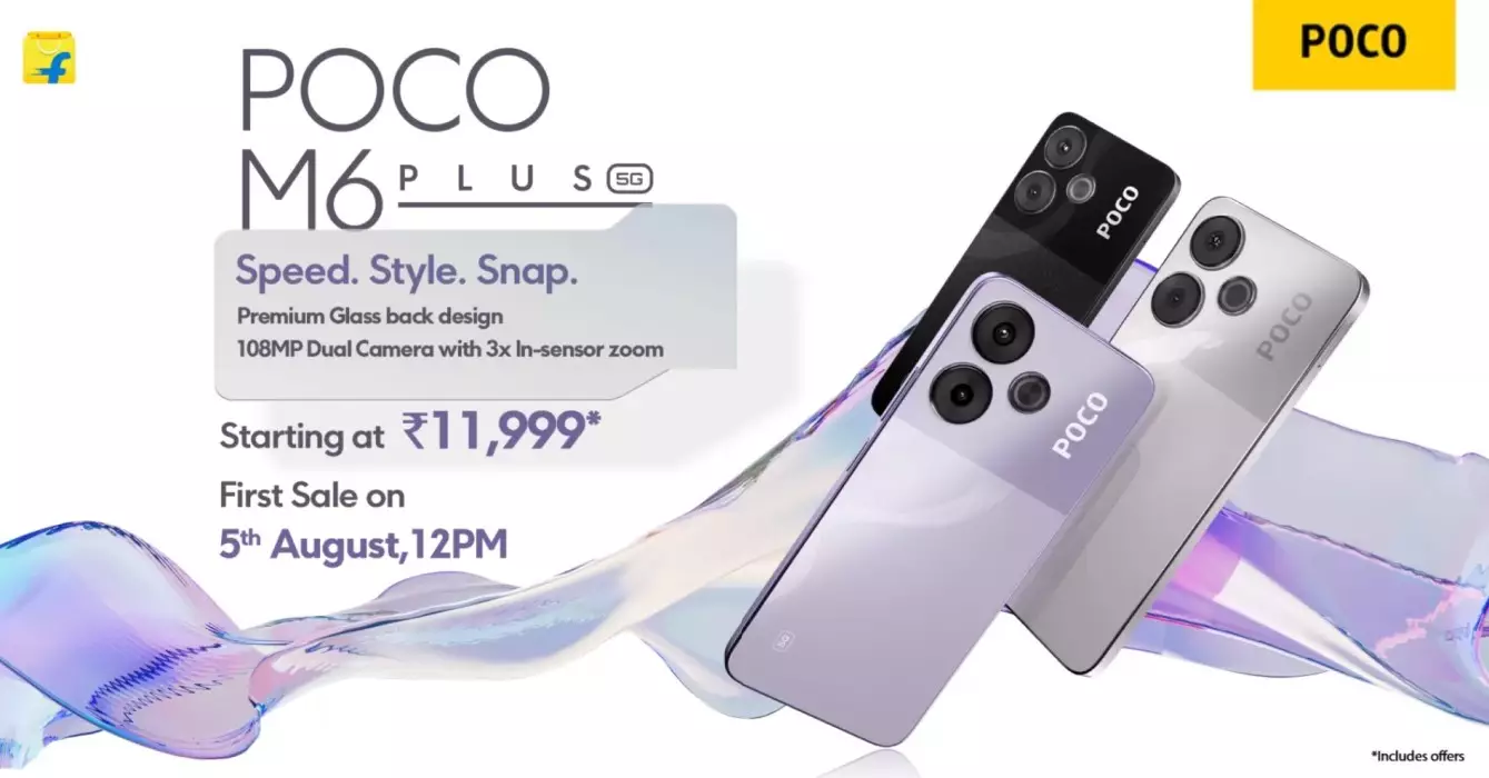 POCO M6 Plus 5G launch India.