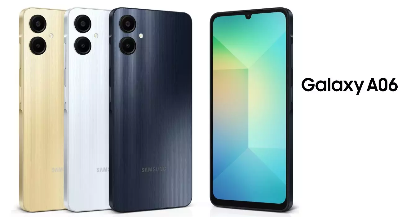 Samsung Galaxy A06 press image specs leak.