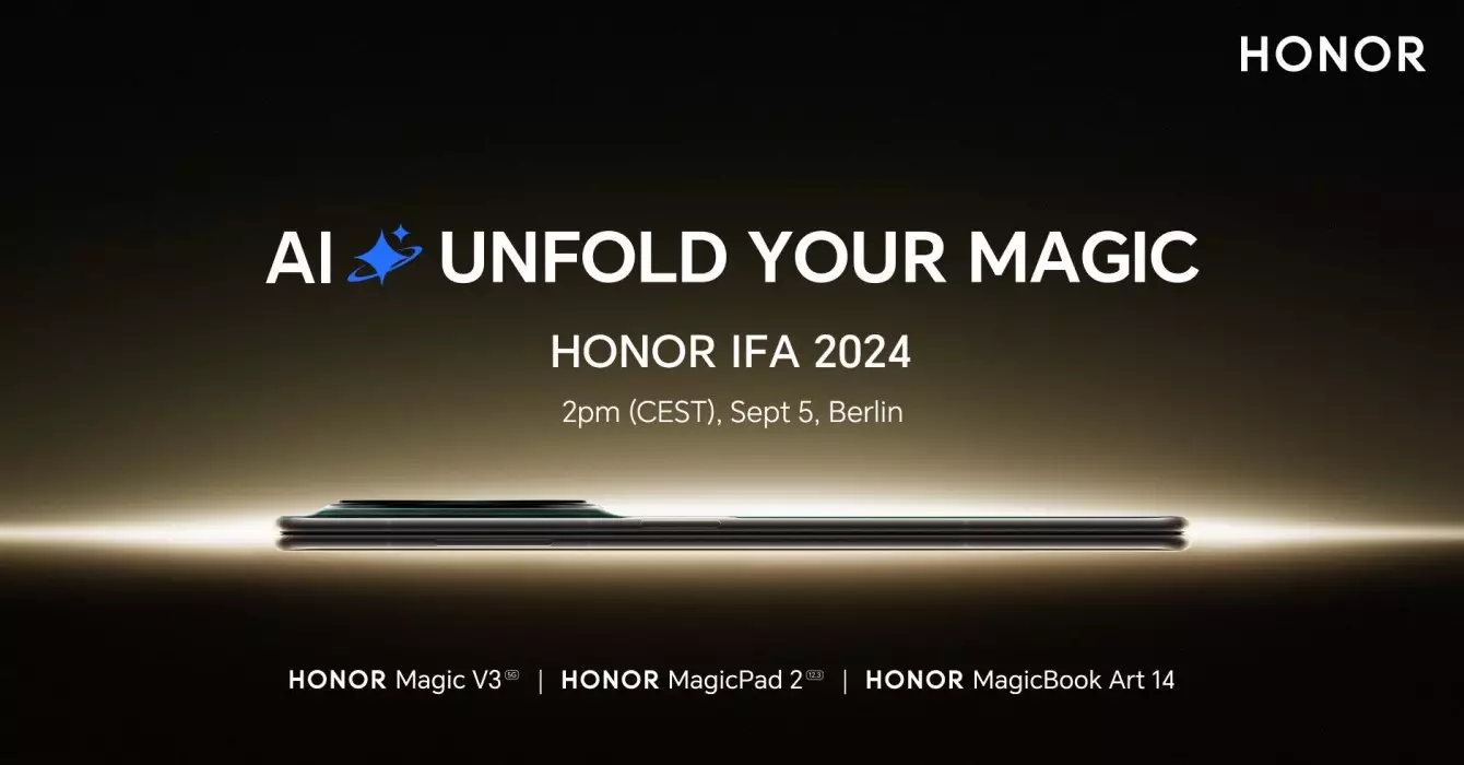 honor magic v3 magicpad 2 magicbook art 14 global launch ifa 2024 event.