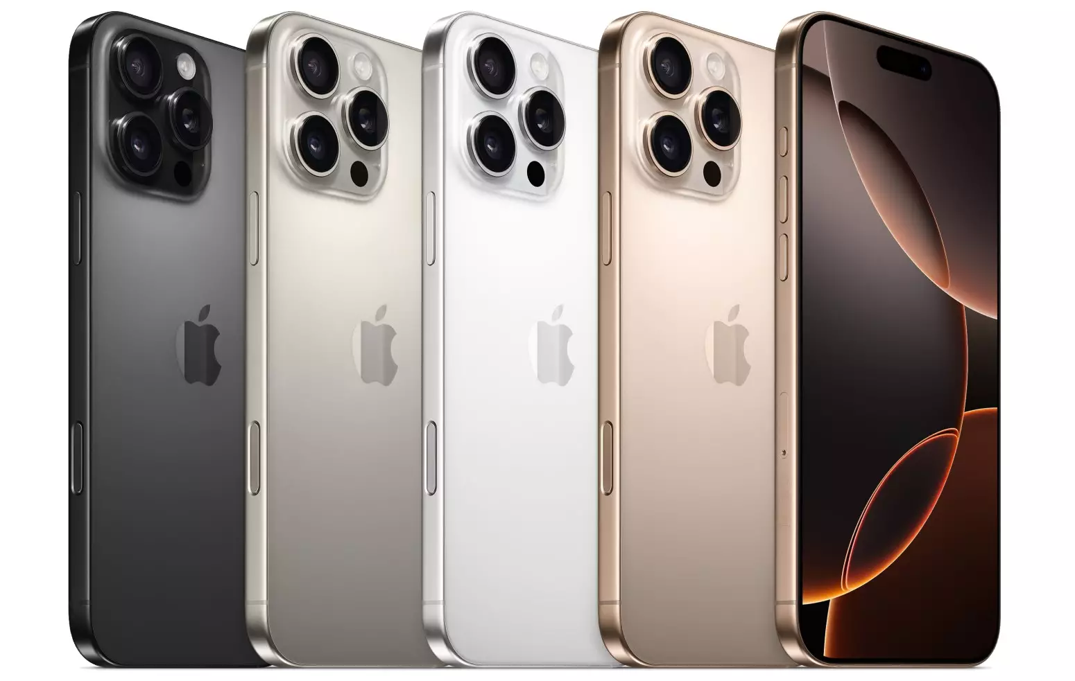 Apple Iphone 16 Pro series colors.