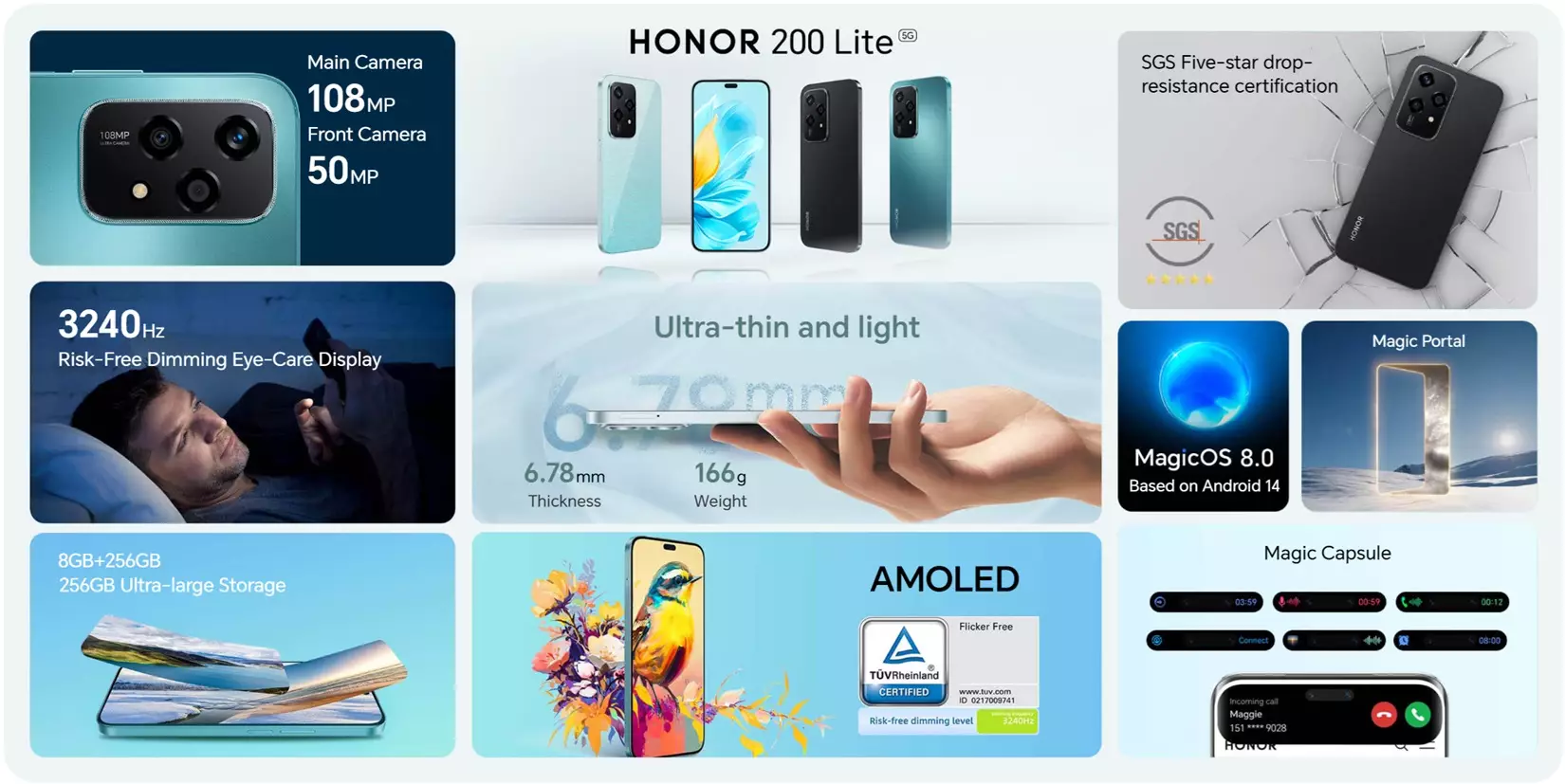 HONOR 200 Lite features India.