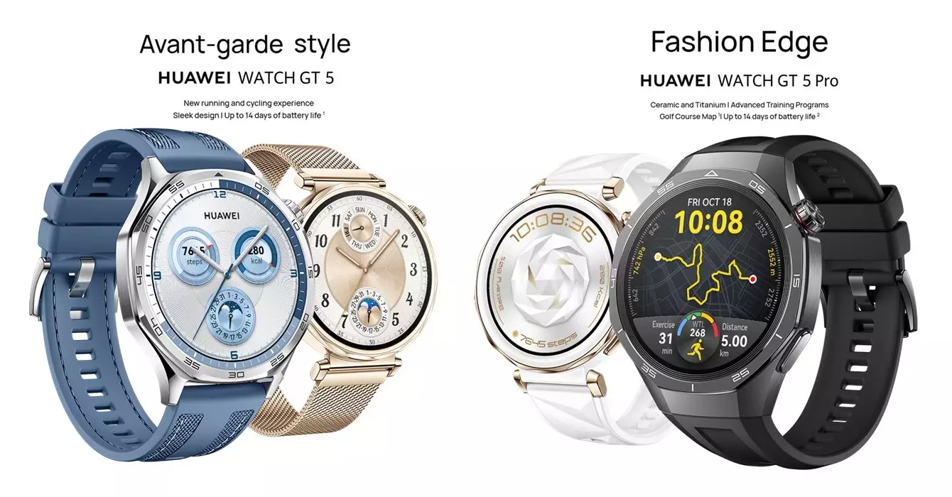 Huawei Watch GT 5 Pro and Huawei Watch GT 5 launch Fr.