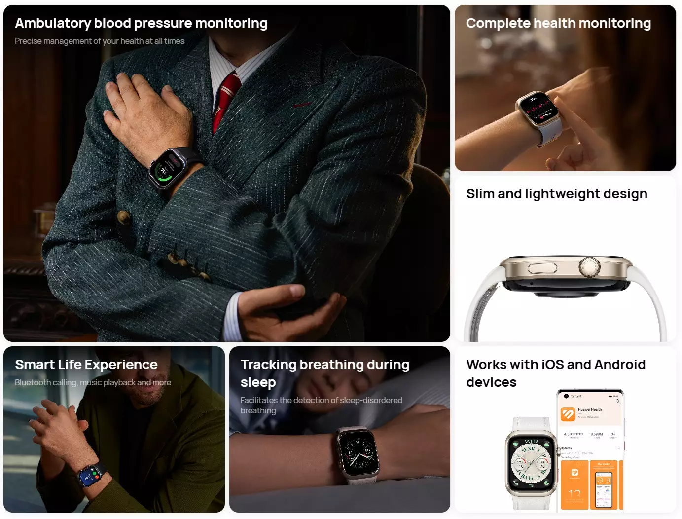 Huawei watch D2 features fr.