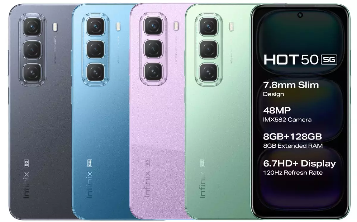 Infinix Hot 50 5G colors India.