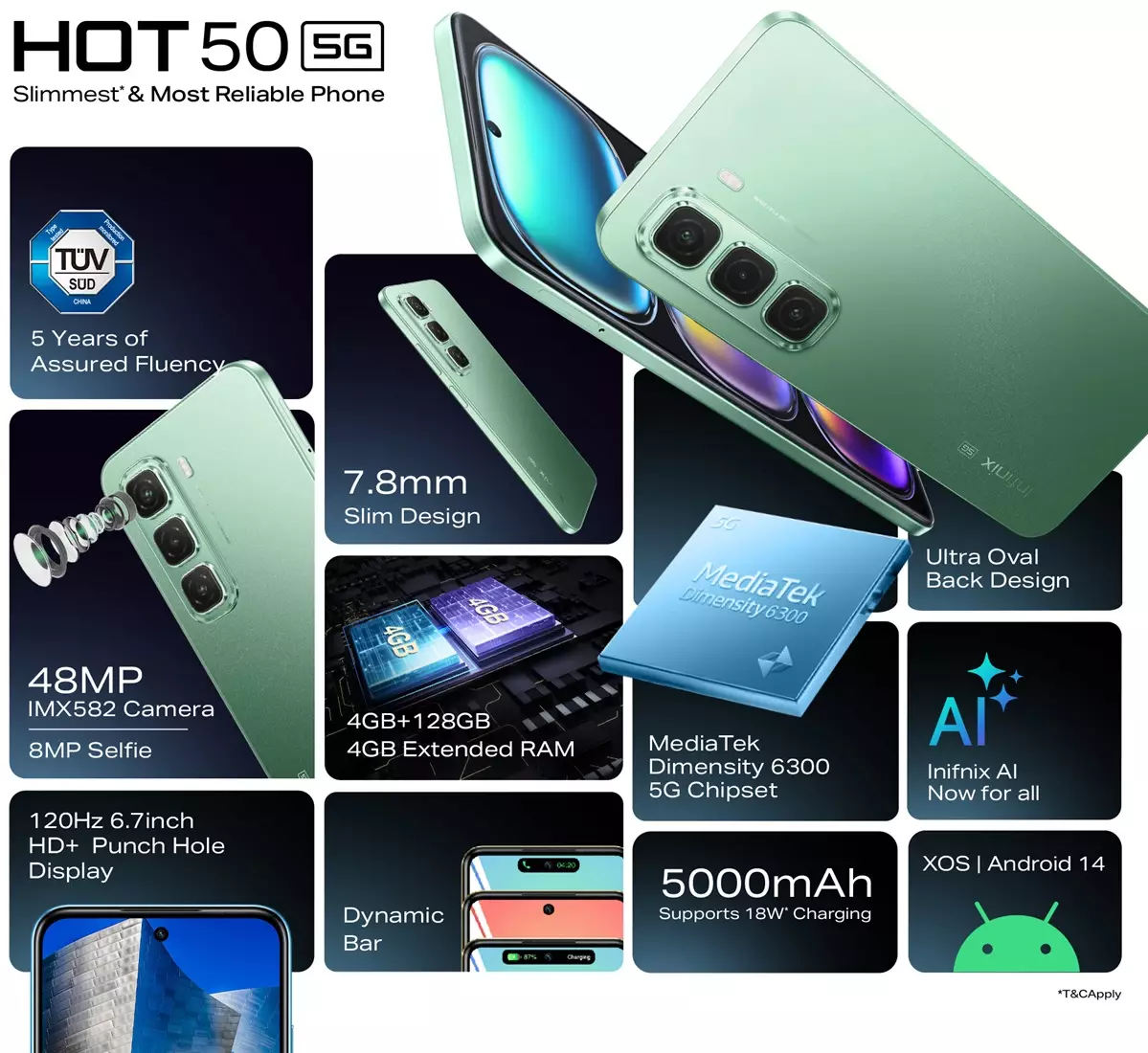 Infinix Hot 50 5G features India.