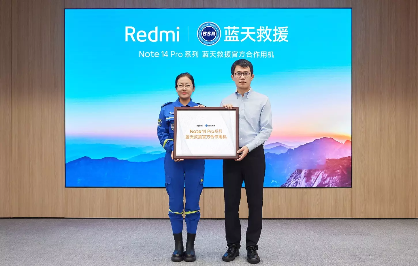 Redmi Note 14 Pro with Blue Sky Rescue team cn.