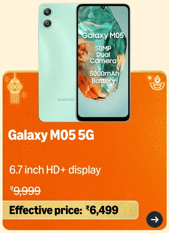 Samsung Galaxy M05 discount September 2024.