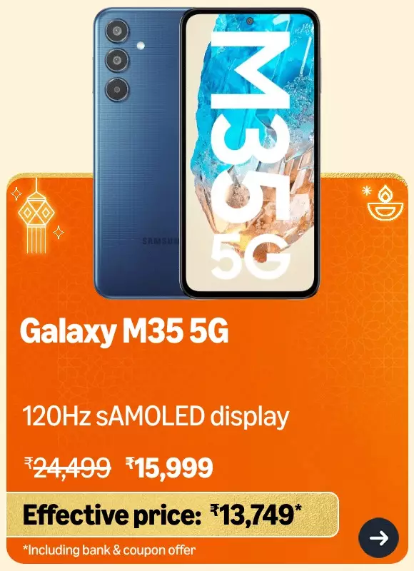 Samsung Galaxy M35 discount September 2024.