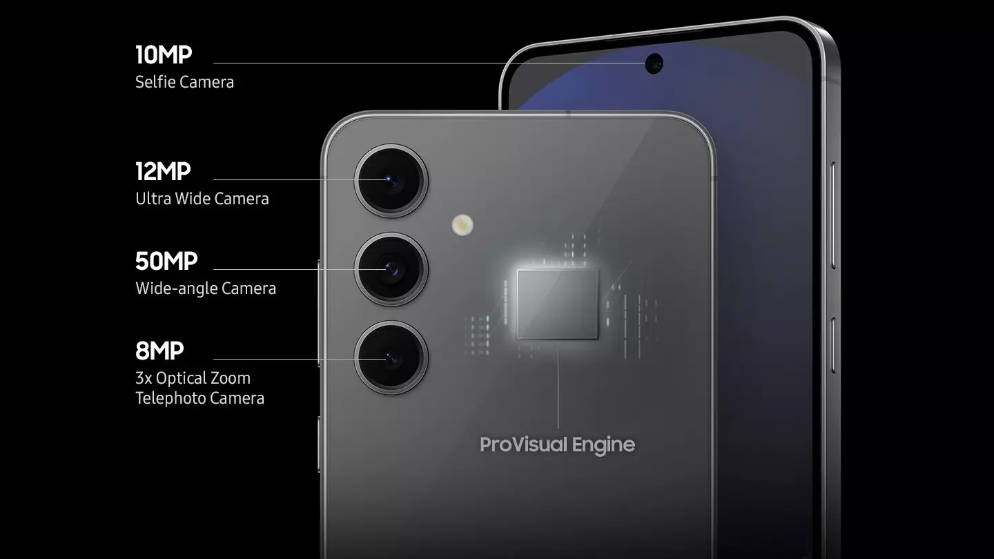 Samsung Galaxy S24 FE camera specs fr.