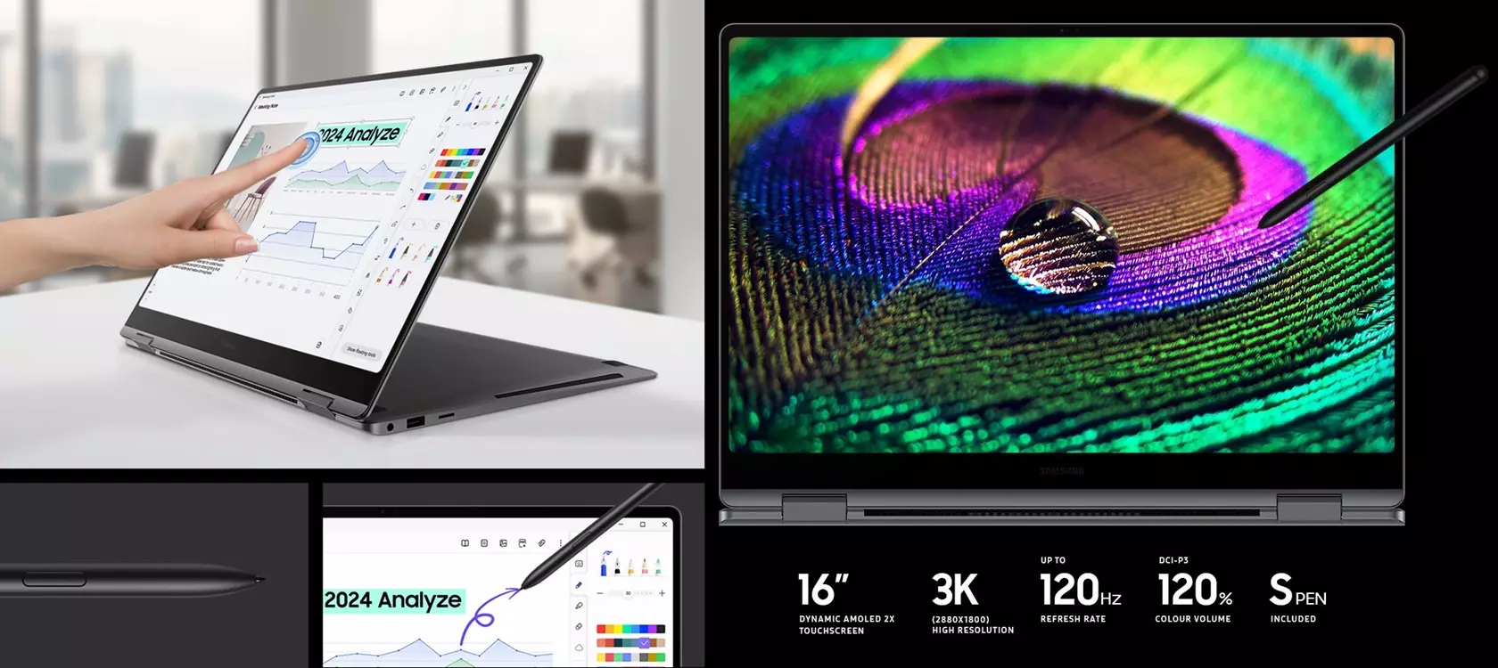 Samsung galaxy book5 pro 360 S Pen display Global.