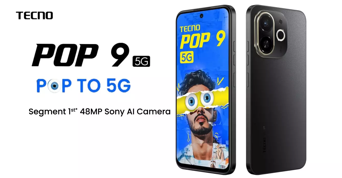 TECNO POP 9 5G launch India.