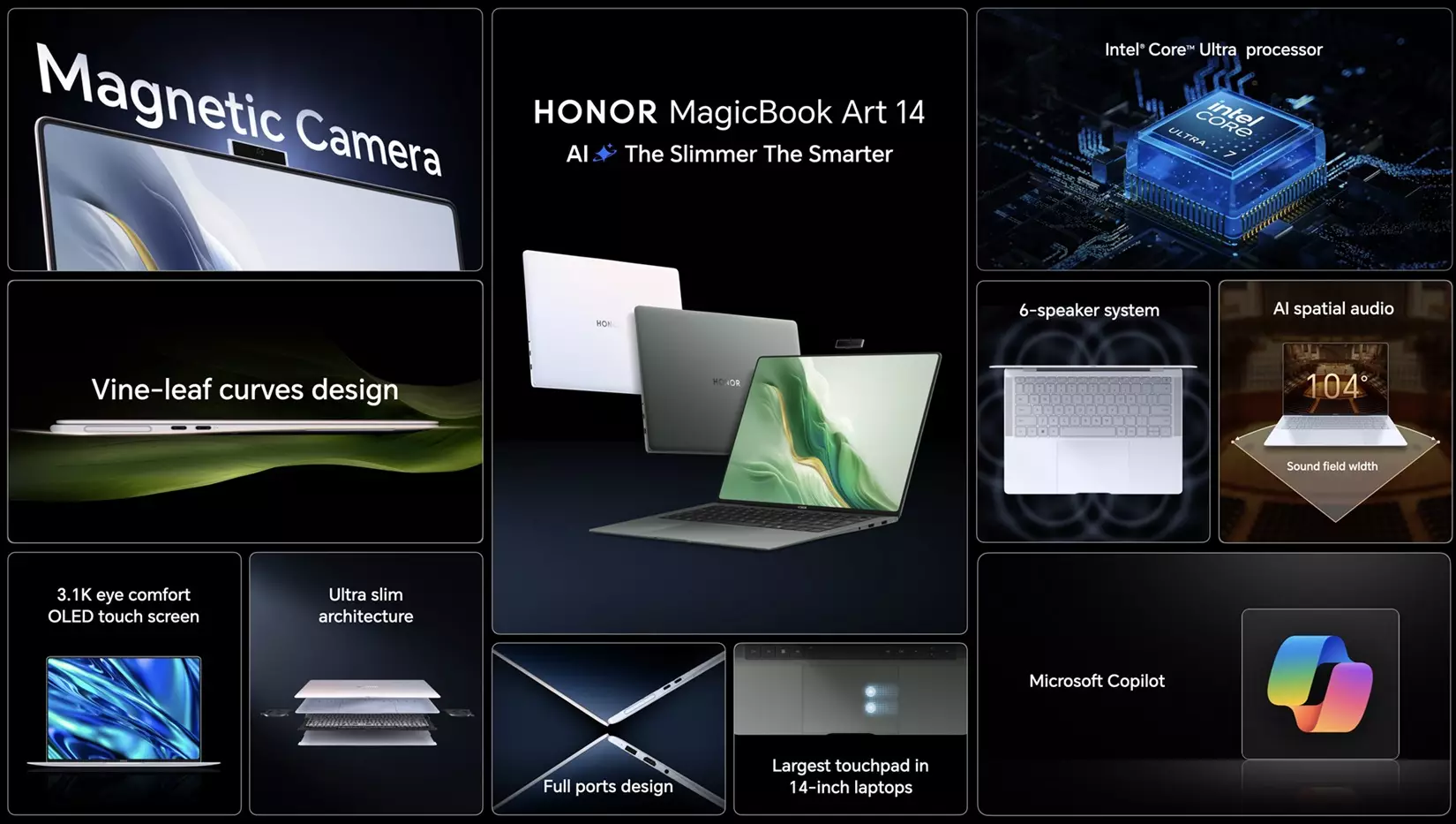 honor magicbook art 14 features global.