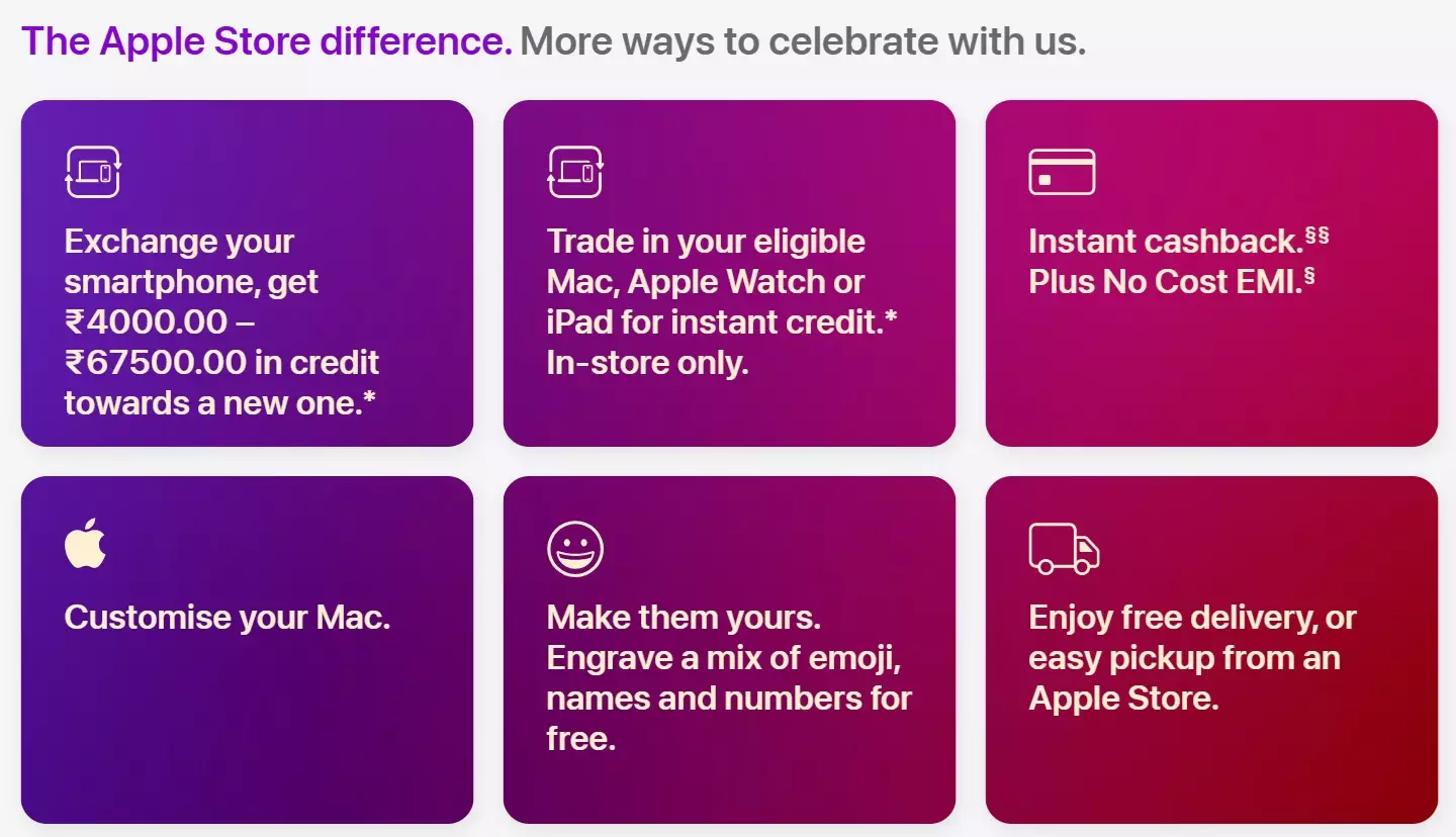 Apple Store Offers Diwali 2024 exchange.