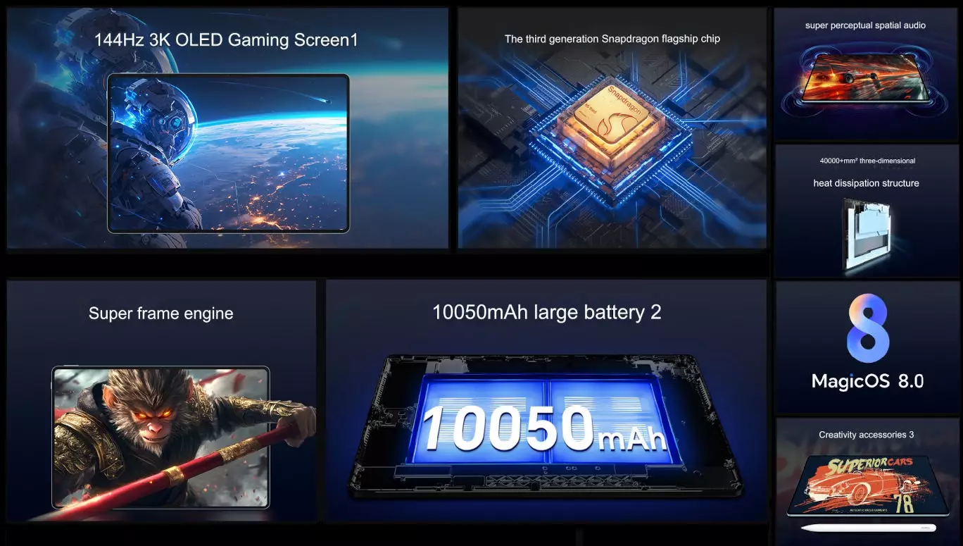 HONOR Pad GT Pro features.