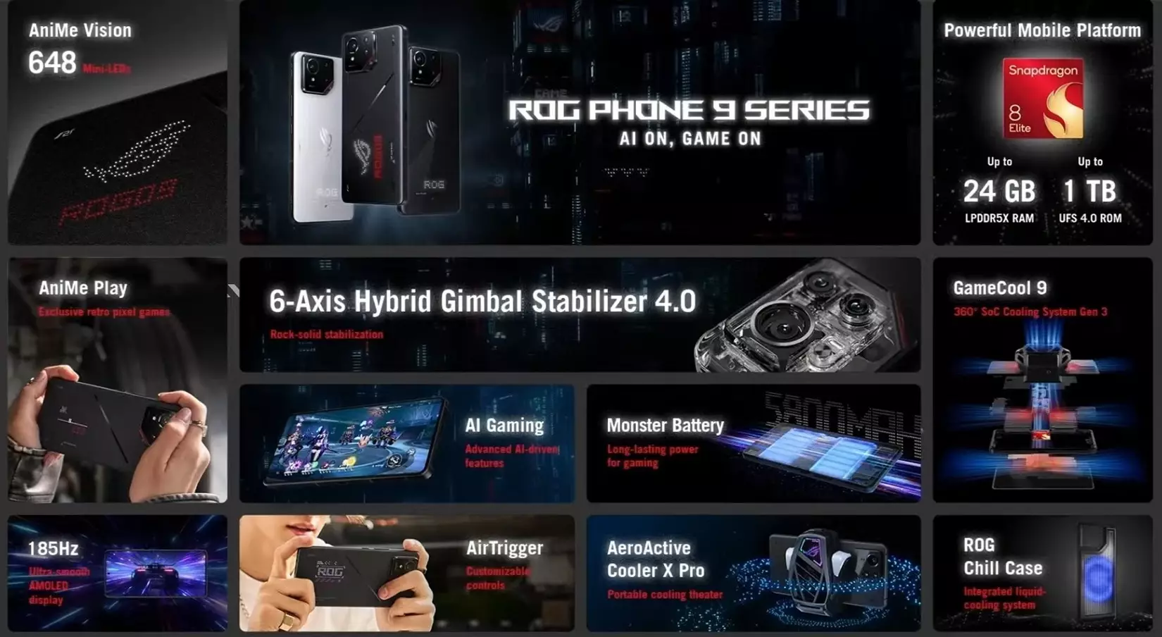 ASUS ROG Phone 9 features global.