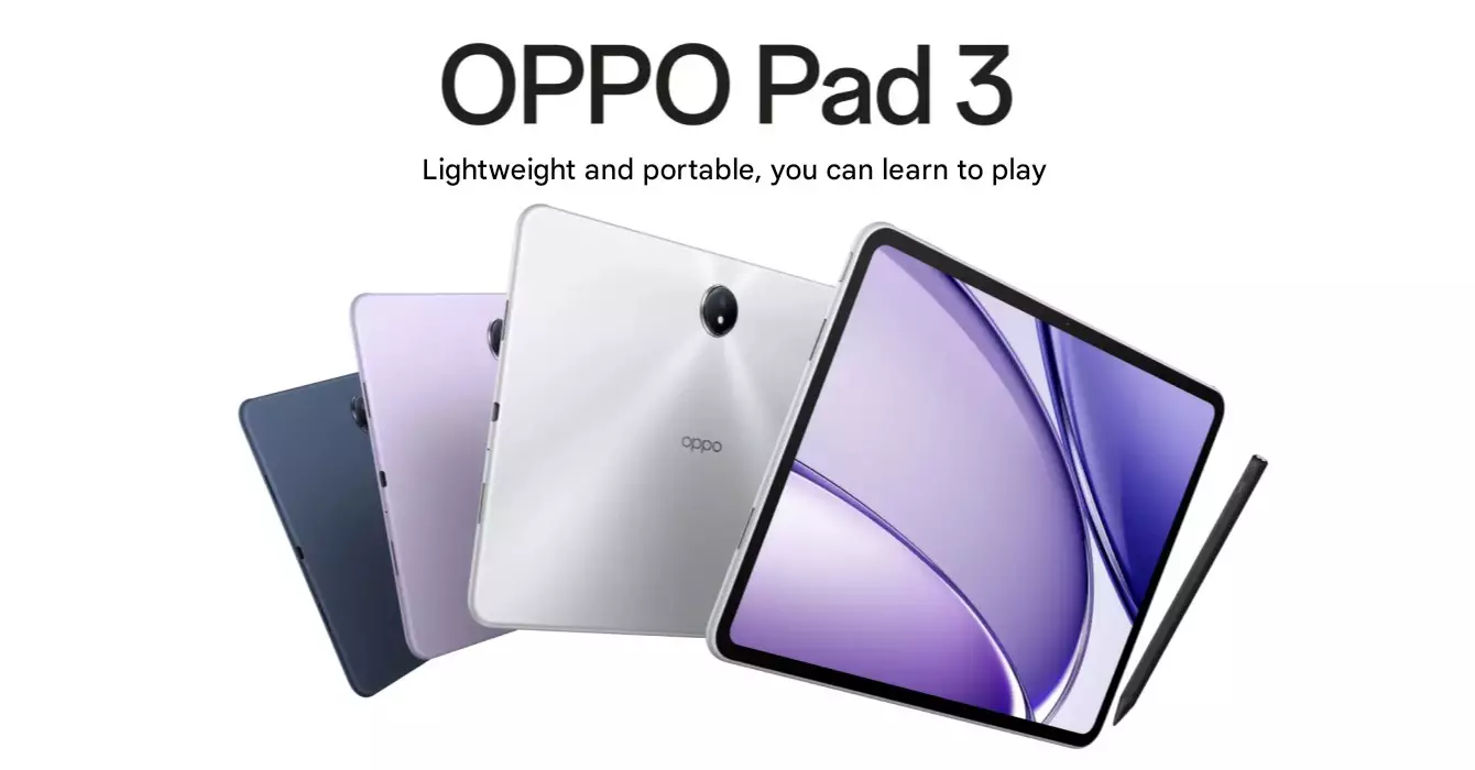 OPPO Pad 3 design teaser cn.