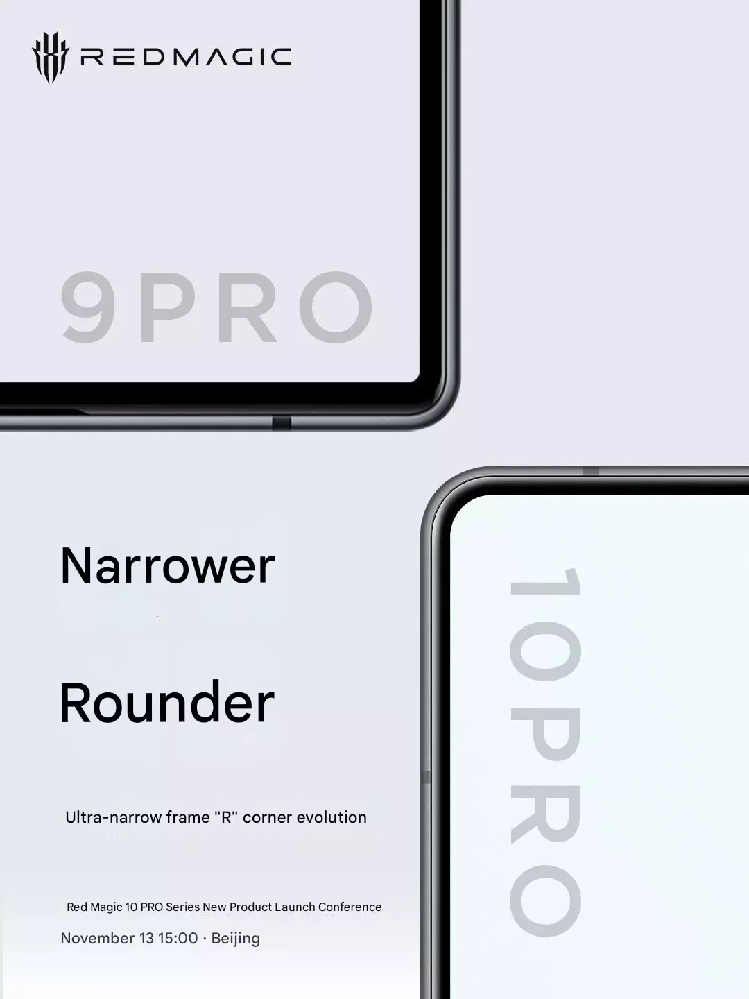 RedMagic 9S Pro vs RedMagic 10 Pro display design.