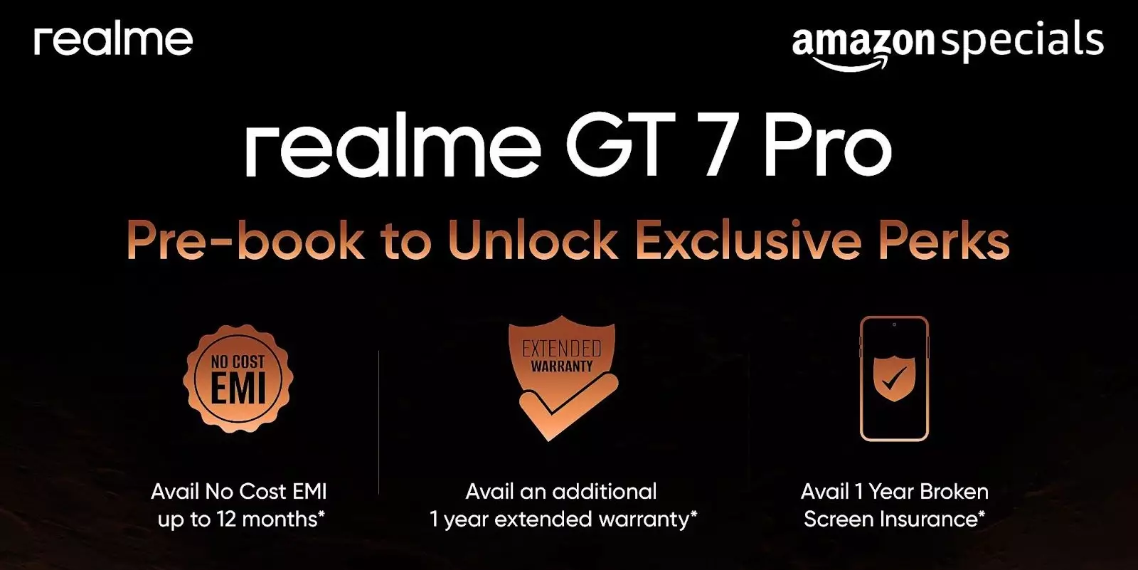 realme gt 7 pro pre booking benefits India.