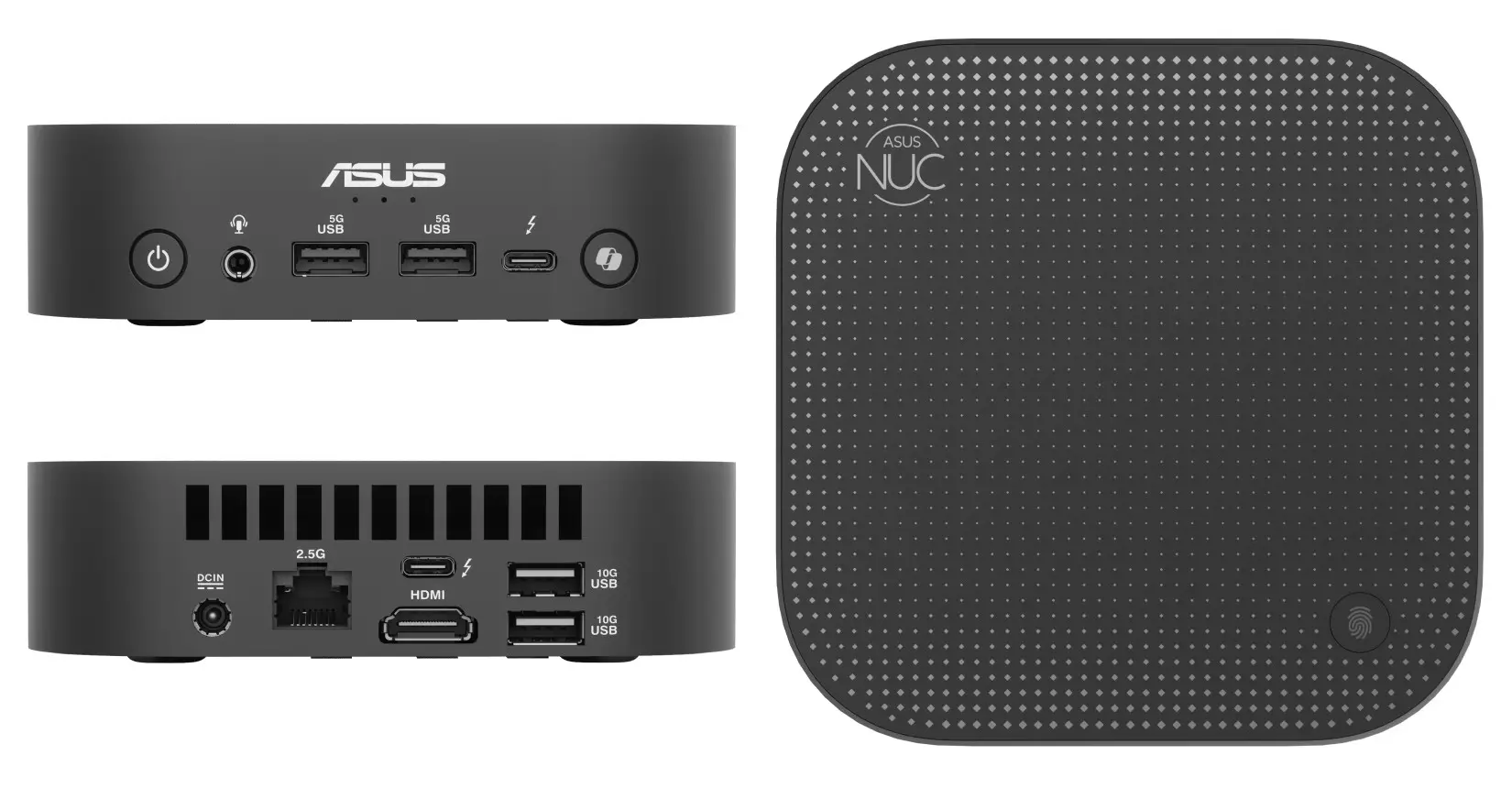 Asus NUC 14 Pro AI mini PC design.