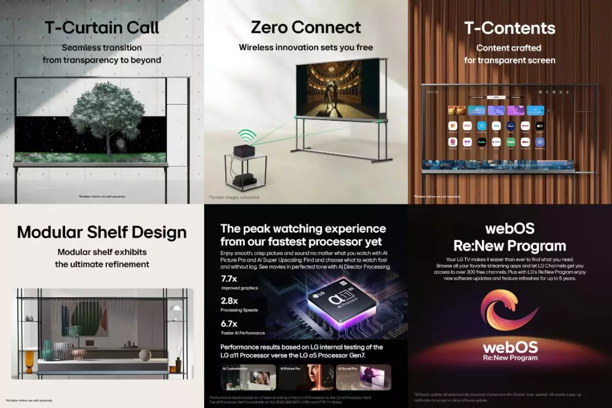LG SIGNATURE OLED T features global.