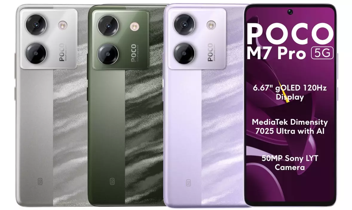 POCO M7 Pro 5G colors India.