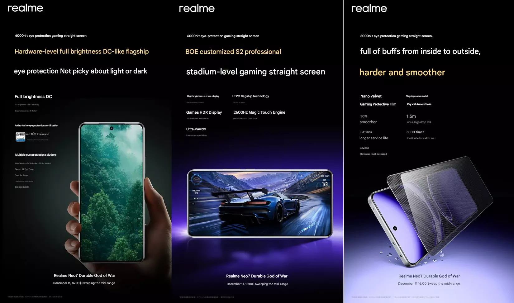 realme Neo 7 display features teaser cn.