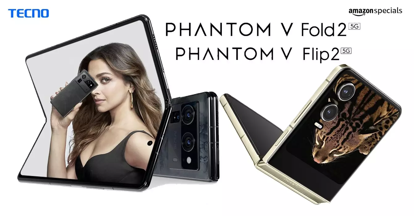 tecno phantom v fold 2 and phantom v Flip 2 launch India.