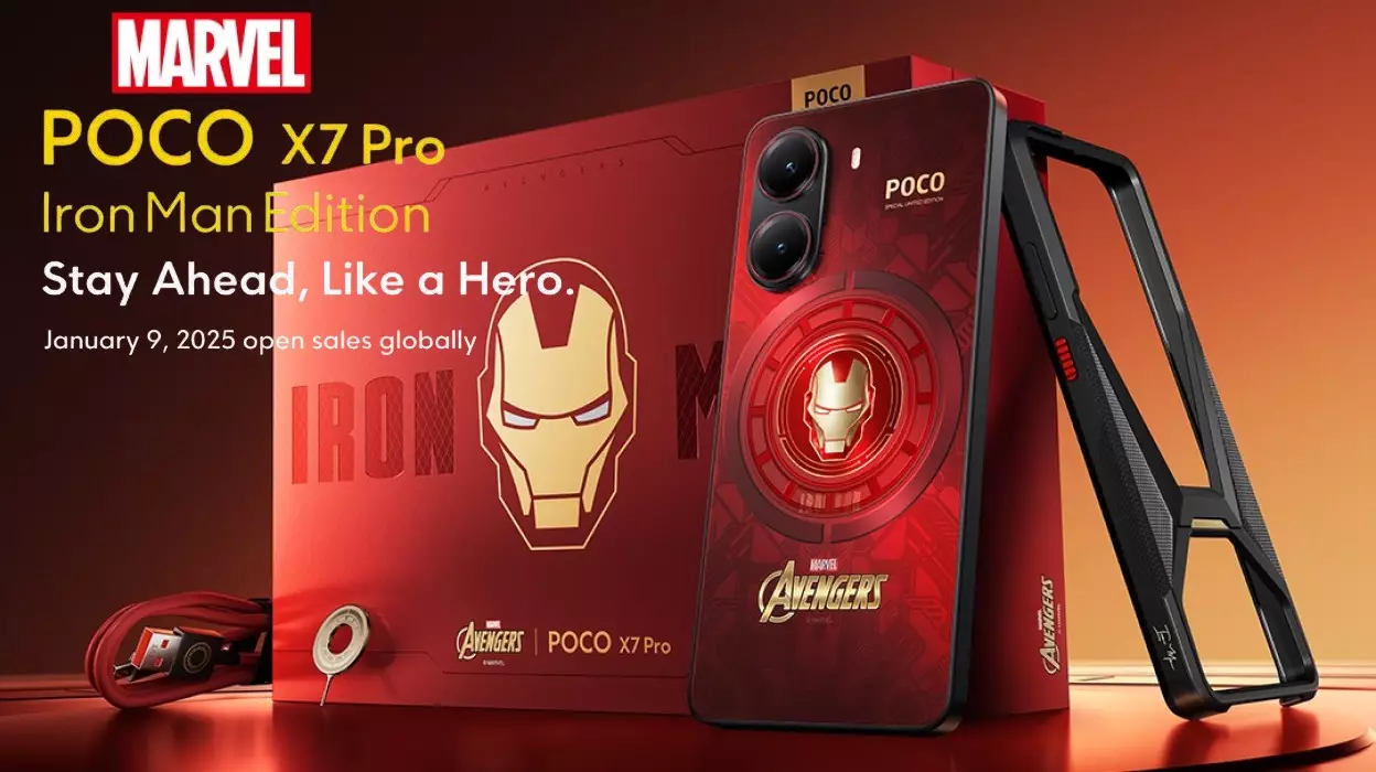 POCO X7 Pro Iron Man Edition Box Global.