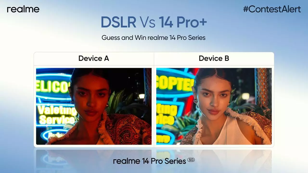 realme 14 Pro Plus VS DSLR India.