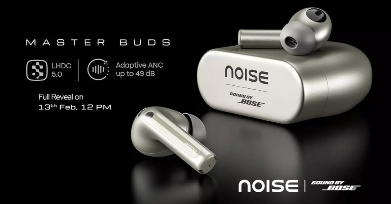 noise master buds sound by bose image launch date India.