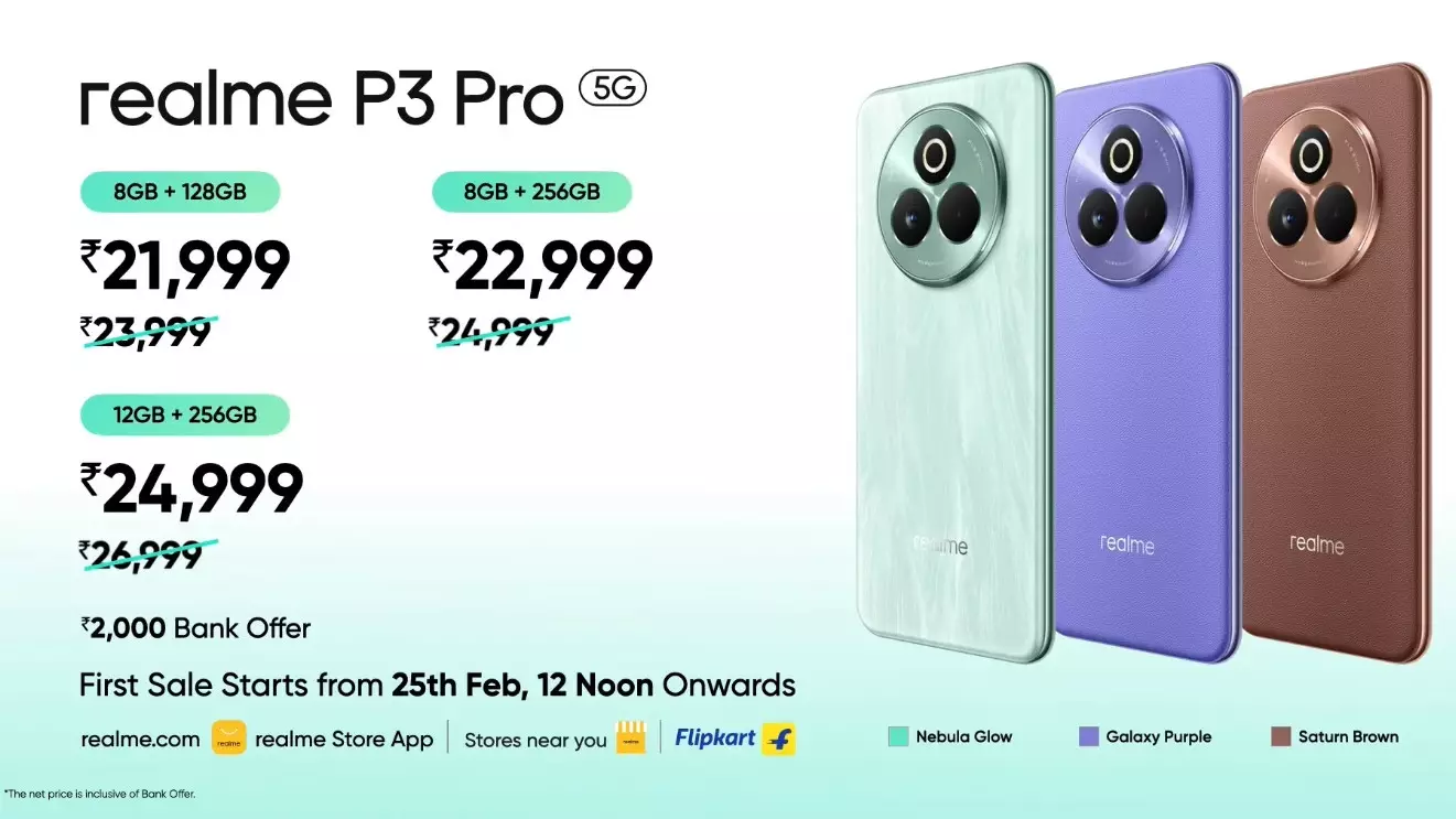 realme P3 Pro price offers India.