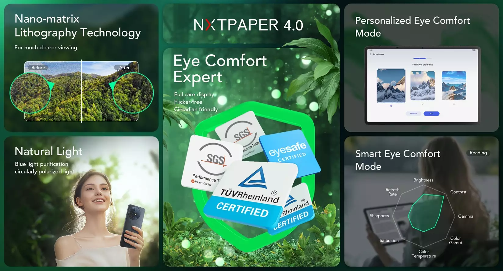 NXTPAPER 4.0 features.