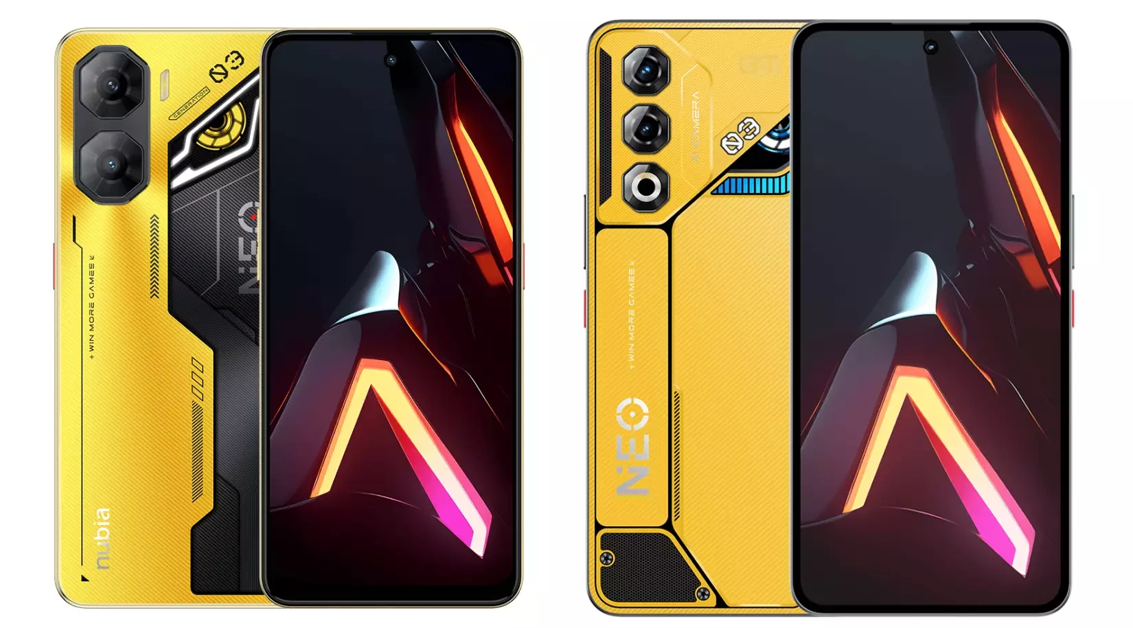 Nubia Neo 3 and Neo 3 GT design Global.