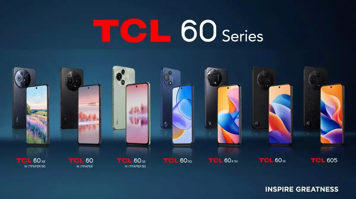 TCL 60 series nxtpaper launch.