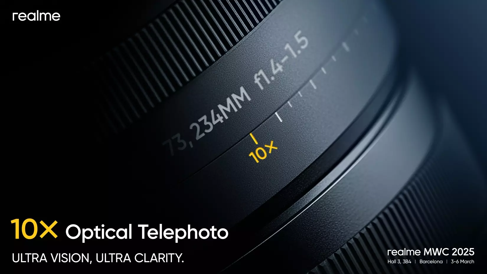 realme Ultra interchangeable lens concept Telephoto lens.