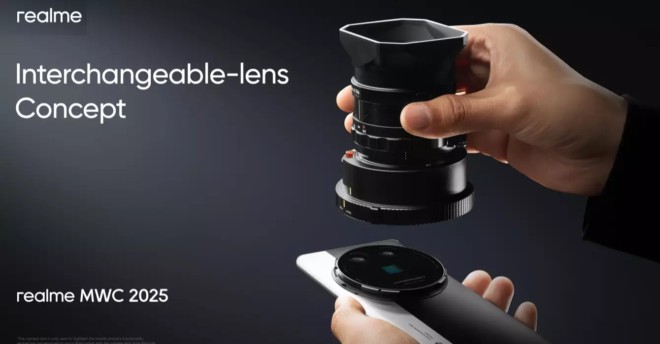 realme Ultra interchangeable lens concept mwc 2025.